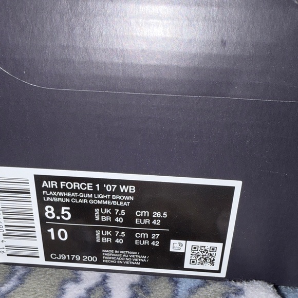 Nike Air Force 1 Wheat Sneakers - Picture 2 of 7